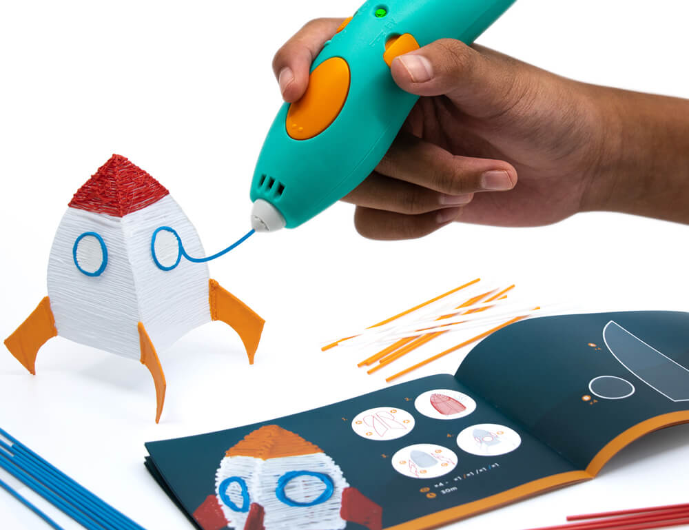 Tappetino Per Design 3D, Tappetino Per Penna Per Stampa 3D In Silicone Con Tappi Per Le Dita, Tappetino Per Modelli Di Base In Silicone Flessibile 3D, Disegni A Più Forme Per Penne