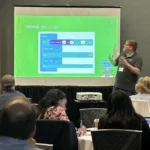 Dr. Jake Roark presents on the capabilities and benefits of micro:bit in STEM learning during the 2025 ITEEA Conference.